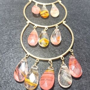 Anthropologie 3-tier Della Pendent Necklace